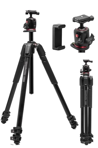 マンフロット(Manfrotto) 【Amazon.co.jp限定】055プロアルミ三脚3段+Q6付きXPROボール雲台キット ステルスブラック仕様 アルカスイス互換 スマホ用クランプ付属 JP A00088BMN (B0DXL8BPGZ) Amazon価格推移・価格追跡