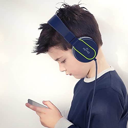Elecder I36 Kids Headphones Children Girls Boys Teens Foldable Adjustable On Ear Headphones 3.5Mm Jack Compatible Cellphones Computer Kindle Mp3/4 School Tablet Blue/Green #TOP1