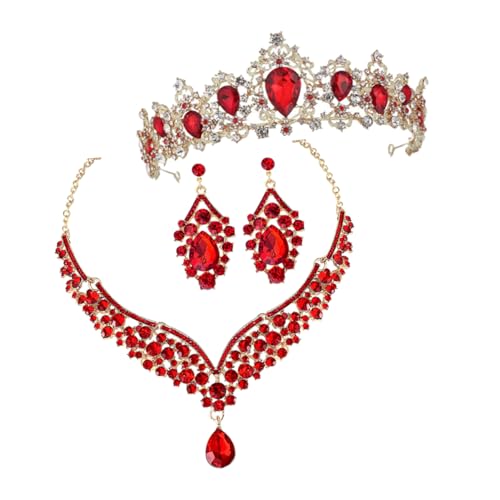 Bijoux en strass de haute qualité en alliage rouge d'exception - 6