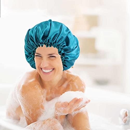 Shower Caps For Women Reusable Waterproof Women Shower Caps Reusable Eva Hair Cap For Shower Monolayer Protection Elastic Medium Size Cant Stop (L, One Size) #TOP5