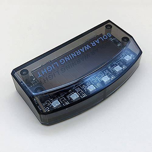 Image of ZYTC Car Fake Dummy Alarm Led Light Red 6 LED Warning Light Solar Power Simulated Security Anti-Theft Flashing Light Car Burglar Alarm Light