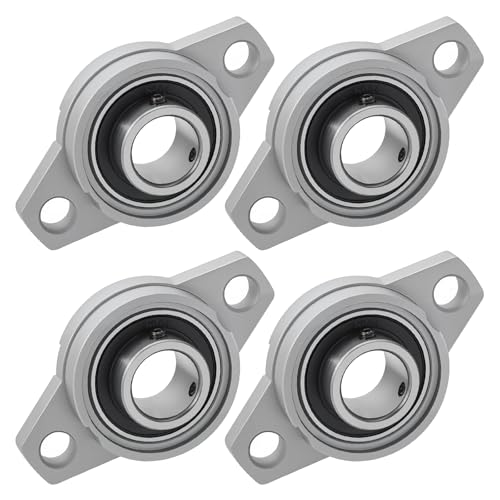 4Pcs Paliers a Semelle Roulements à Bride Rhombique Bloc D'oreiller Roulements a Billes Bride Roulement (20mm Diamètre Intérieur)