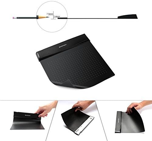GAOMON S56K Drawing Graphics Tablets Ultrathin OSU Tablet 6 x 5 Inches Flex Pen Tablet Small Size Signature Pad