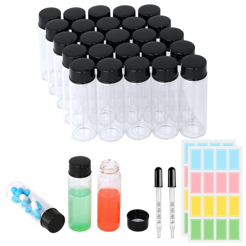 Fioles en verre 15ml avec bouchon étanche pour stopper les fuites de liquide