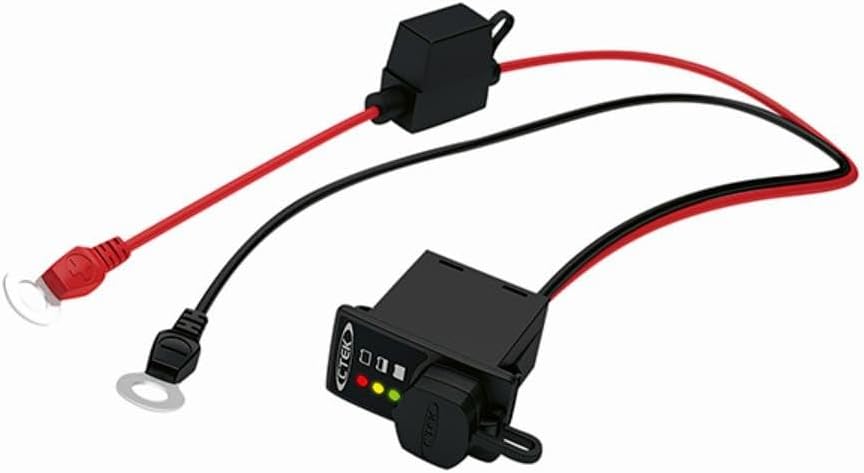 CTEK Indicator Panel 1.5 M, Panel Mounted LED Indicator Showing Battery Charge Status Indicating When It's Time to Charge, for All 12V Lead-Acid Batteries, for Cars, Motorcycles & Other Vehicles