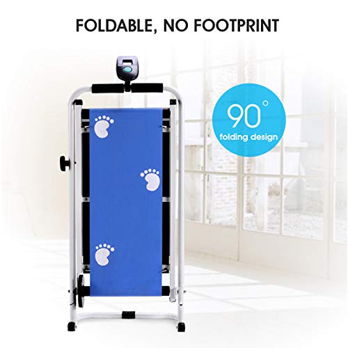 Caminadora Plegable Fitness Mini con Display LED Rosa miniatura 3