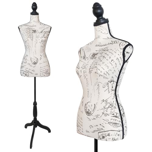 Female Mannequin Torso Dress Form Manikin Body Sewing Mannequins w/Plastic Tripod Base Stand 58