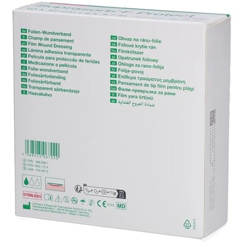 Suprasorb F Protect - Medicazione per ferite, 10 x 12 cm, 50 pezzi