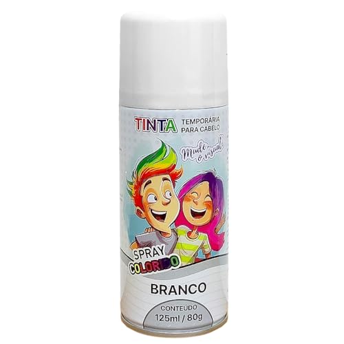 Tinta Lavável Branca Infantil Adulto Festa Cabelo Maluco