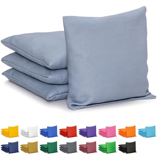 GoSports Cornhole Bean Bags Set of 4 - Regulation All Weather - Classic Gray
