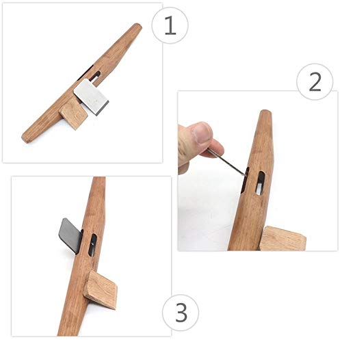 Mini pialla in Legno per Falegname modellismo 26 cm tavola in Legno Chiaro affilato pialla Strumento Manuale (specifica Lama : Altro, Lunghezza Corpo : 260mm)