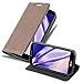 Cadorabo Hu00fclle kompatibel mit LG G2 MINI aus Premium Kunst Leder Flip Klappbare Stou00dffeste Magnetische [Standfunktion] [Kartenfu00e4chern] Cover Hu00fclle fu00fcr LG G2 MINI Tasche in Braun