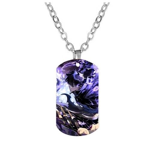 JUSONGKWCP Solo Levelings Halskette Anime Figur Cosplay Necklace Accessories Solo Levelings Metall Anhänger Jewelry (Mehrfarbig-1)