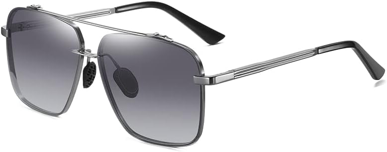 Aoron Gafas de sol piloto masculinas y femeninas polarizadas UV400 gradiente multicolor espejo masculino y femenino gafas de sol piloto