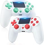【WEITE KOMPATIBILITAT】: Der Wireless Controller für Ps4 ist mit den meisten Plattformen wie Ps4/Pro/Slim/PC (einige Ps4-Spiele auf Ps5) kompatibel. Kaufen Sie es einfach für die große Mehrheit Ihrer Bedürfnisse.