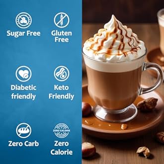 Syruvia Sugar Free Coffee Syrup, Chestnut Praline Flavored Syrup for Drinks, Lattes, and Desserts – 25.4 fl oz, With Pump