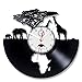 Cheemy Joint Art League House Vinyle Horloge Afrique - Safari Animaux Vinyle Record Horloge Murale - sud-Africain Figurines Animaux décor à la Main pour la Maison.