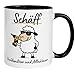 Chef Tasse mit Spruch lustig | Sch&auml;ff &ndash; Probleml&ouml;ser und Allesk&ouml;nner | Geschenk Kaffeebecher &ndash; Chefgeschenke & Vorgesetzter