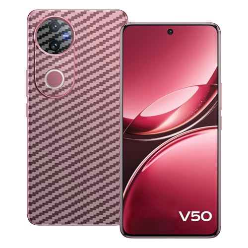 Image of Compatible with Vivo V50 Back Skin Sticker /Vinyl wrap /Protective Film Mobile Skin Carbon Fiber Transparent by Candeal Mizhan (only Back)