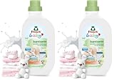 Frosch Baby - Suavizante Concentrado Liquido para Lavadora para Ropa de Bebé, Apto para Pieles Sensibles, Producto Ecológico y Hipoalergénico - 900 ml (Paquete de 2)