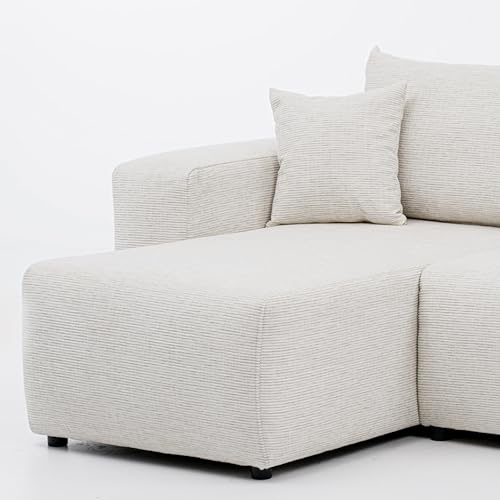 GREKPOL Sofa mit Schlaffunktion 145x248 Sofa 3 Sitzer - Ecksofa mit Schlaffunktion und Bettkasten - Schlafsofa mit Bettkasten - Wohnzimmer Couch