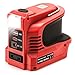 220W Akku Wechselrichter Kompatibel mit Einhell 18V Akku – DC 18V auf AC 220V Wechselrichter Spannungswandler Adapter mit 200LM LED Lampe,DC12V Anschluss,USB,Type C als Notstromaggregat für Camping