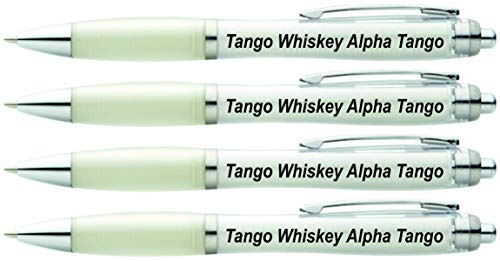Tango Whiskey Alpha Tango - 4 bolígrafos divertidos