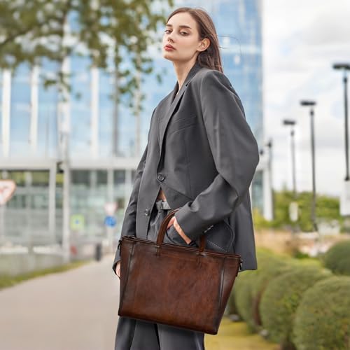 Image of Iswee Genuine Leather Purses for Women Shoulder Handbags Designer Hobo Crossbody Purse Top Handle Purse