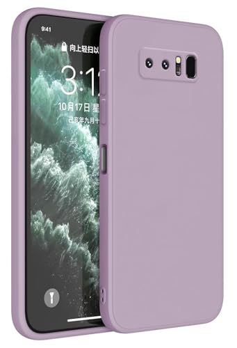 Topme Funda para Samsung Galaxy Note8 (6.3' Inches) Carcasa Caja Case Estuche, Funda Protectora de Piel de Silicona TPU - Hierba púrpura