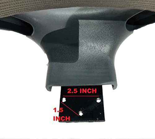 Image of GOYALSON Office Modern Mesh Back Revolving Chair Back Spare Parts Accessories Black Polypropylene Net Back with Nut Bolts and Key Easily Fits Every Chair (Hector High Chair Back, Chair Parts)