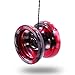 Sidekick Yoyo Pro Splashes Professional Aluminum UNresponsive YoYo (Black/Red/Silver)