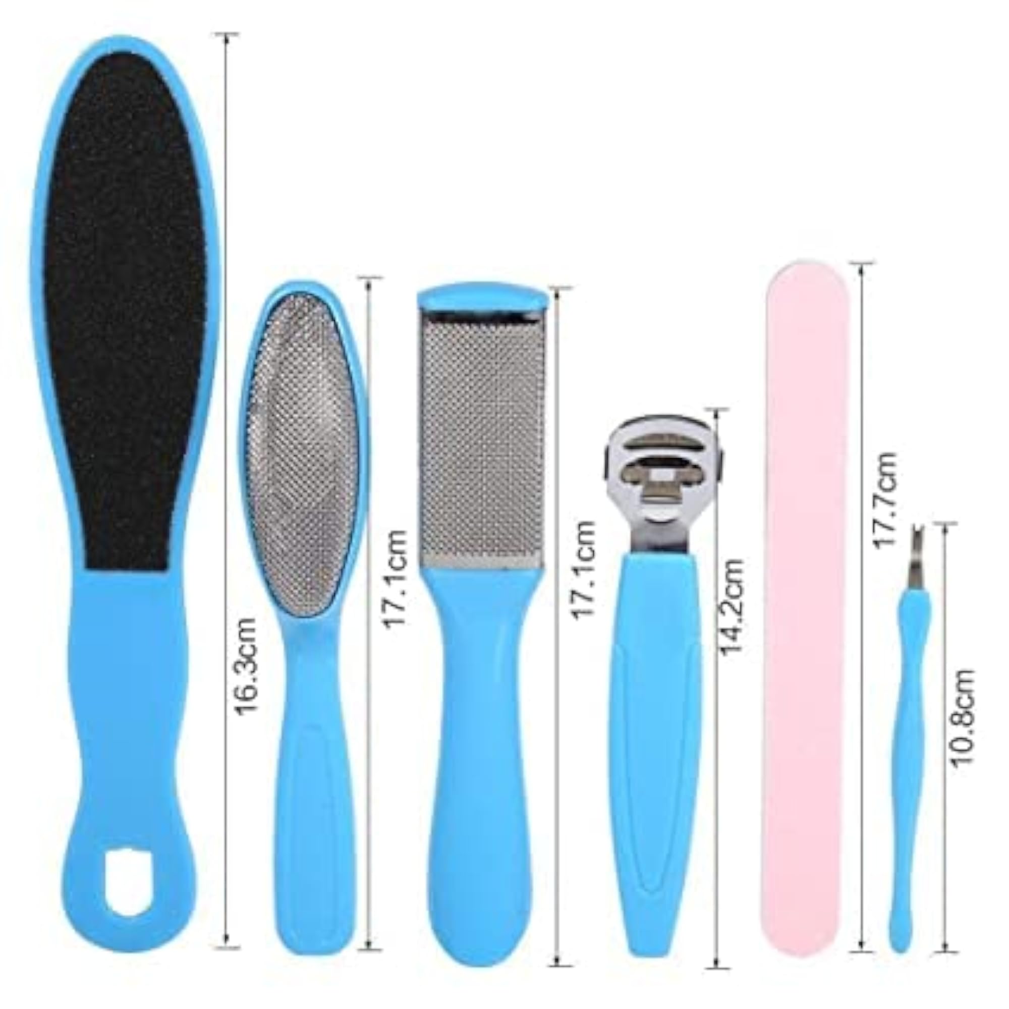 8 in 1 Pedicure Kit, Foot Scrubber & Callus Remover