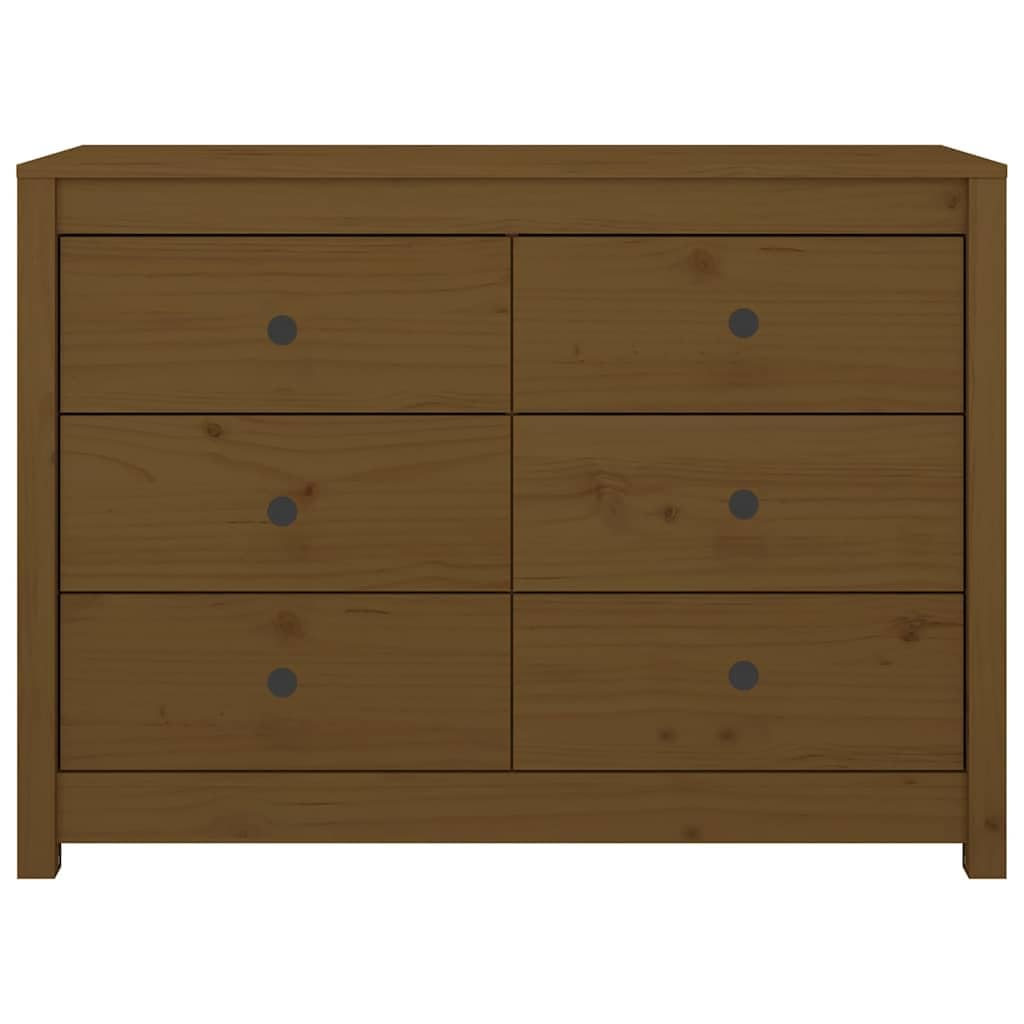 Armadietto in legno di pino massiccio, 100 x 40 x 72 cm, marrone