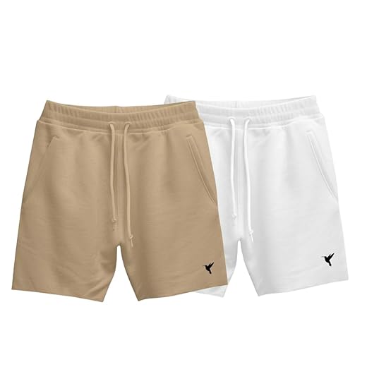Kit 2 Short Moletinho Bermuda Masculina Casual Short Masculino Estampa Neutra Pássaro
