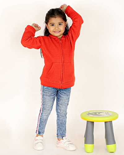Image of The Mom Store Winter Jackets for Kids | Cute Sweatshirt and Cool Hoodies for Baby Boy and Baby Girls | with Zippers | Hoodie Cap