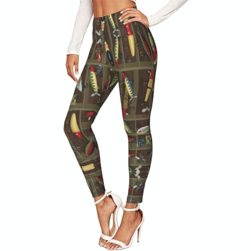Leggings de compresión suaves para mujer con estampado deportivo