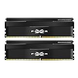 シリコンパワー DDR5 32GB (16GBx2) Zenith 5600MHz (PC5-44800) 288ピン CL40 1.25V UDIMM デスクトップ用メモリ RAM ブラック SP032GXLWU560FDE