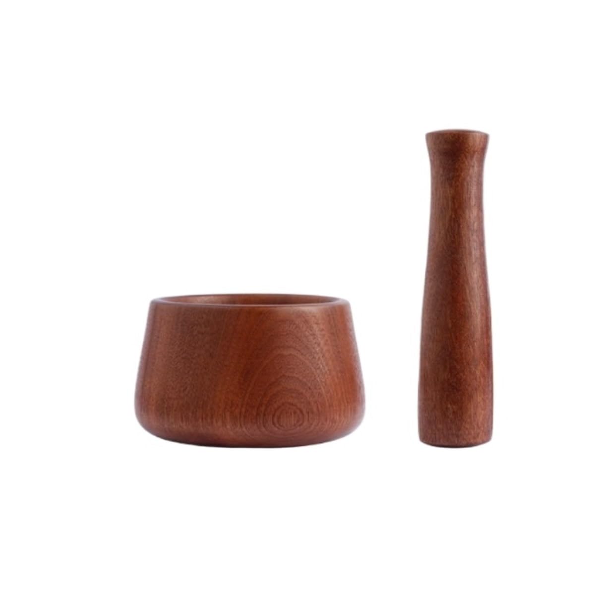 Mörser Stößel Küche Manuelle Knoblauchpresse Aus Holz for Den Haushalt, for Kochen, Pfeffermühle, Stößel-Set Knoblauchschleifwerkzeug