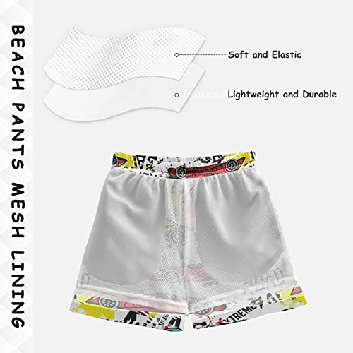 Dussdil Boy's Boys Swim Trunks Kid's Toddler Swim Board Shorts Beach Swimwear Swimsuit Bathing Suits3