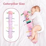 Baby Sensory Toys 0-6 Months - Tummy Time Gifts Stuffed Caterpillar Toys for 0-3 3-6 6-9 6-12 Months Newborn Infant Rattles Crinkle Textures Soft Plush 3 4 5 6 7 8 9 10 Months Boys Girls Present - Image 2
