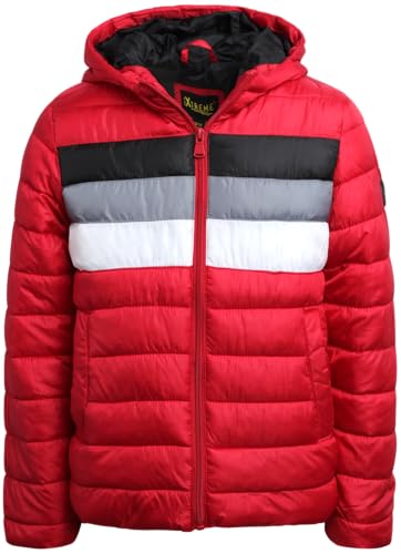 iXtreme Boys Winter Jacket - Warm & Cozy Lightweight Zip Up Puffer Jacket - Water Proof Outerwear Jackets & Coats (4-18)