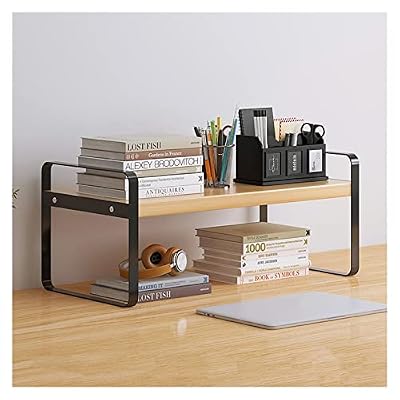 vhhhjhhkl Bookshelves Small Simple Iron Art Desktop Bookshelf Desktop Organizer Shelf Office Storage Rack ?Display Shelf for Office Supplies Bookshelf (Color : Black-a Size : 30x20x18cm) (Black a)