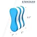 Beuiouer Pull Buoy Leg Float Swimming Board Pool Training Aid, Legs and Hips Support for Adults, Kids, and Beginners, for Swimming Stroke, Blue & White