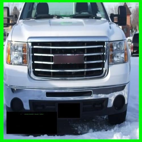 312 MOTORING fits GMC Sierra 2007-2010 Chrome Grille Grill KIT 2008 07 08 09 10 2009 1500 2500 3500 SLT SLE Z71 DENALI