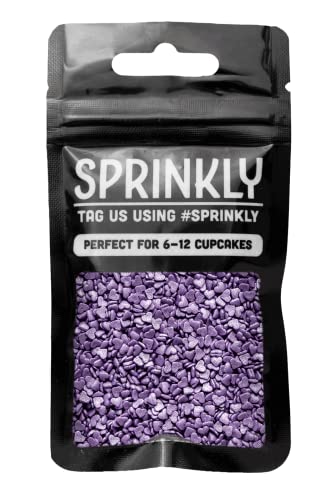 SPRINKLY - Glimmer Hearts - Violet (Mini) - 25g