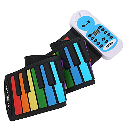 Piano à clavier, 128 rythmes et Timbres Portable Roll Up Piano pour la maison - Les Beatles, Paul McCartney, John Lennon, RIngo Starr, George Harrison Piano à clavier, 128 rythmes et Timbres Portable Roll Up Piano pour la maison – Image 4