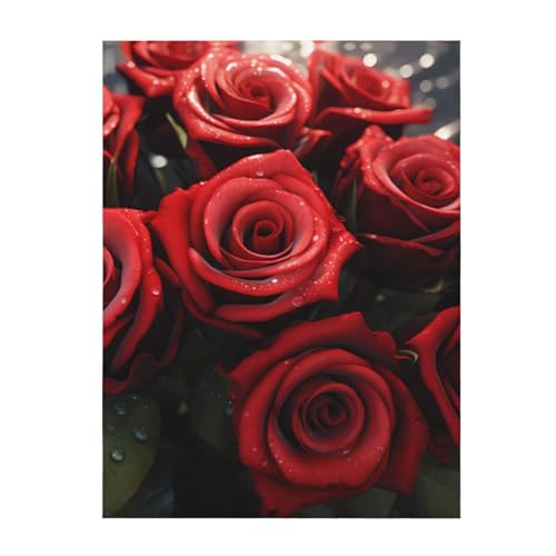 Garder au chaud votre lit avec la grande couverture roses rouges - 2
