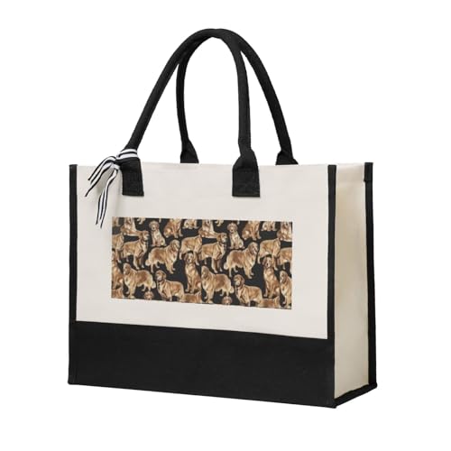 Sac fourre-tout Golden Retriever grand format pour ranger vos affaires