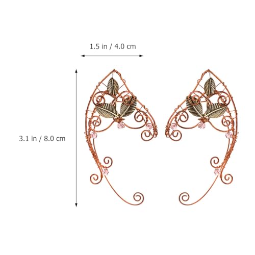 Lurrose Ohr-Crawler Kletter-Ohrringe Wickelohrclip Manschette Elfenohren Ohrstecker Jacke Ohrringe Frauen Ohrschmuck für Halloween Cosplay Hochzeit