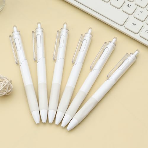 Set 5 bolígrafos roller gel tinta negra punta fina retráctil miniatura 4